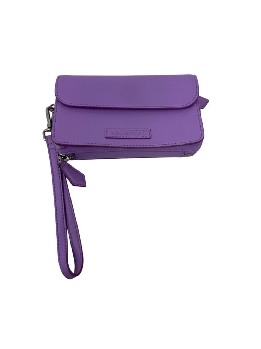Vera Bradley Purple Lilac Removable Strap Ultimate Wristlet
